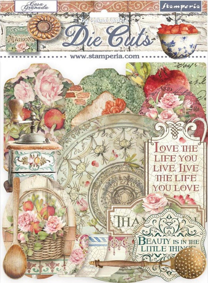 Stamperia Die Cuts Assorted - Casa Granada